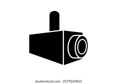 Icon of a suspended valet security camera. Vector illustration of security camera, CCTV, network camera, smart camera, home security.