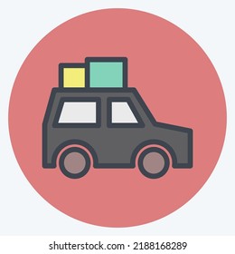 Icon Suv. geeignet für Bildungs-Symbol. Farbpaarstil. einfaches Design bearbeitbar. Designvorlage, Vektor. einfache Abbildung