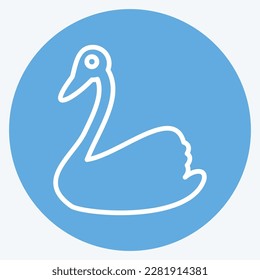 Icon Swan. related to Domestic Animals symbol. simple design editable. simple illustration