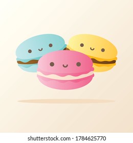 icon sweet macaron dessert romantic valentine's day