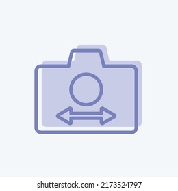 Icon Switch Camera. suitable for Photo Editing symbol. two tone style. simple design editable. design template vector. simple symbol illustration