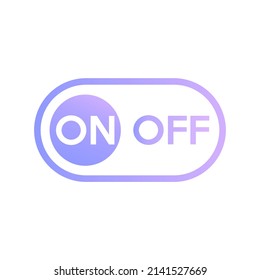 Icon-Schalter für Soft-Purpur