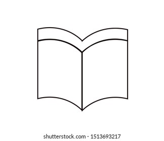 icon and symbol book vector image