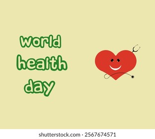 Icon symbol commemorating world health day