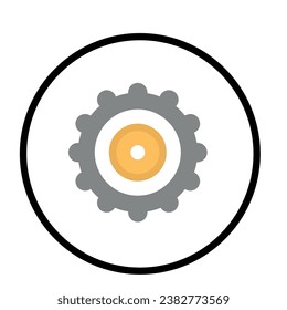 Icono o símbolo de creatividad. Elemento de diseño de iconos de creatividad. Ilustración vectorial