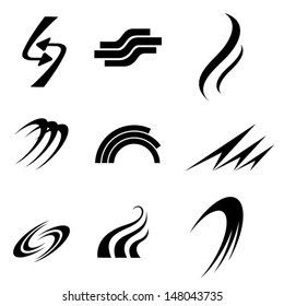 Icon symbol curves. Vector illustration.