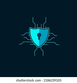 Icon symbol cyber security perfect artificial intelligence concept