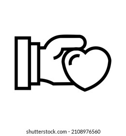 icon or symbol design giving love