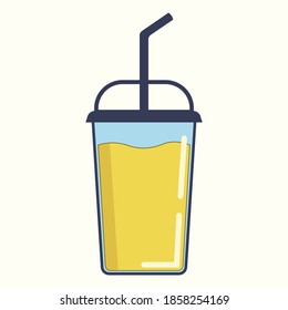 icon or symbol of a fresh drink bottle, suitable for business icon or symbol