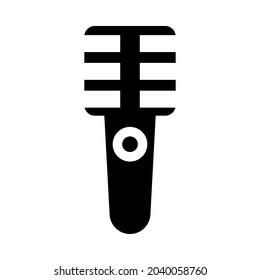 Icon Symbol Illustration Microphone Silhouette