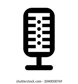 Icon Symbol Illustration Microphone Silhouette