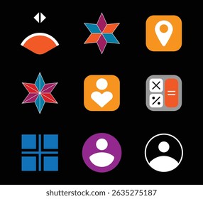 Icon and symbol illustration set collection
