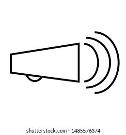 icon and symbol of a loud speaker 