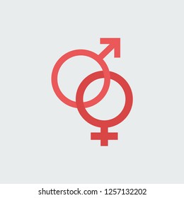 icon symbol of Mars and Venus