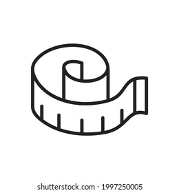 icon or symbol of measure in outline style