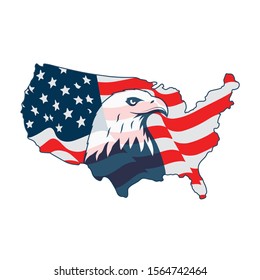 Icon symbol Northern America USA vector illustration