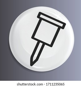 An icon or symbol of pin to make things stable.