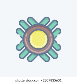 Icon Symbol. related to American Indigenous symbol. doodle style. simple design editable