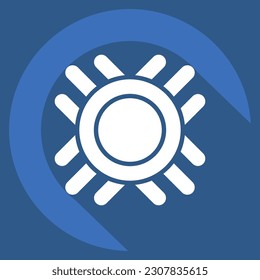 Icon Symbol. related to American Indigenous symbol. long shadow style. simple design editable