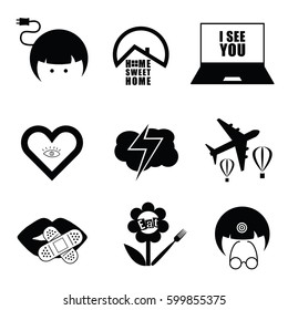Similar Images, Stock Photos & Vectors of icon and symbol set black
