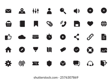 Icon Symbol, Icon Set, Mobile App, Graphical User Interface, Solid, Connection, User Experience, Vector,
Simplicity, Sharing, Generic - 