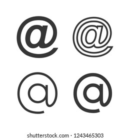 At icon symbol set vector image