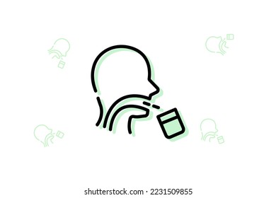 Icon symbol sign from modern medicine collection for mobile concept and web apps design. Drugs, hospital, and healthcare related vector line icons. can be used for various purposes printable projects.