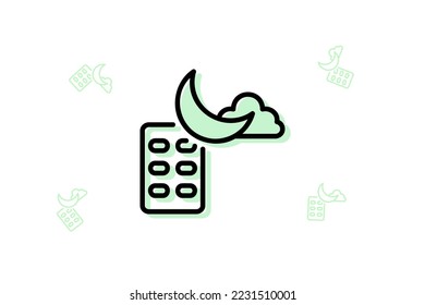 Icon symbol sign from modern medicine collection for mobile concept and web apps design. Drugs, hospital, and healthcare related vector line icons. can be used for various purposes printable projects.