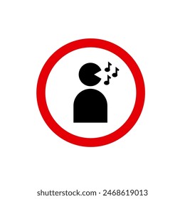 Icon or symbol for singing place 