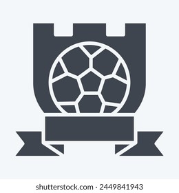 Icon Symbol Team. related to Football symbol. glyph style. simple design illustration