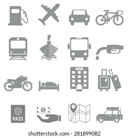 Icon symbol tourism and business travel.