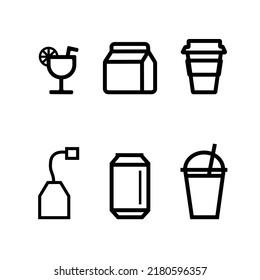 Icon symbol vector drink beverage