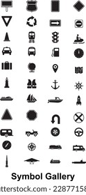 Galería de vectores de iconos y símbolos