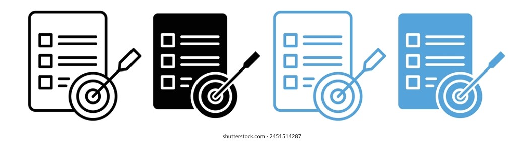 Icon symbolizing the achievement of set goals and the completion of objectives
