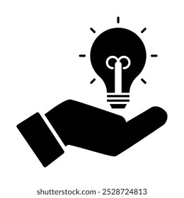 Icono que simboliza soluciones de negocio y resolución creativa de problemas.
