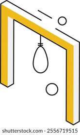 An icon symbolizing capital punishment, suitable for legal and judicial topics.