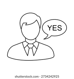 Icon symbolizing conditional agreement, hesitation, or resistance that slows decision-making and progress.