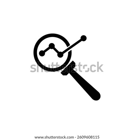 Icon symbolizing market research, analysis, and data-driven decision-making for businesses.