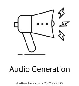 An icon symbolizing the production and synthesis of high-quality audio content, including music, voiceovers, and sound design.