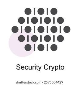 An icon symbolizing the protection and encryption of digital assets and transactions within the cryptocurrency space.