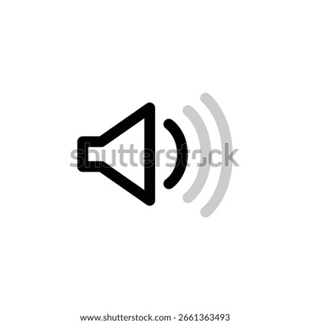 Icon symbolizing a speaker set to low volume