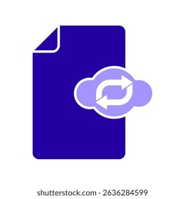 Icon a sync file, isolated against a clean background.