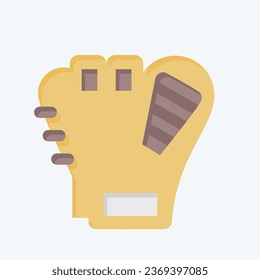 Icon Synthetic Baseball Glove. related to Baseball symbol. flat style. simple design editable. simple illustration