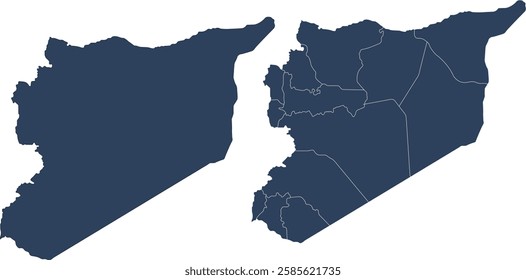 Icon of Syria Map vector. Various styles of Syria.