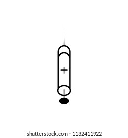 Icon syringe with a cross