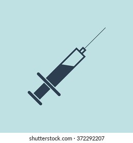 Icon of Syringe. EPS-10.