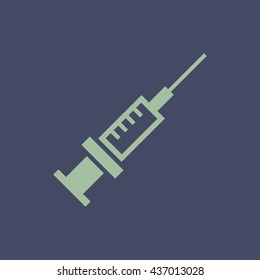 Icon of Syringe. Eps-10.