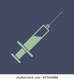 Icon of Syringe. Eps-10.