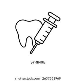 Icon a syringe, isolated against a clean background.