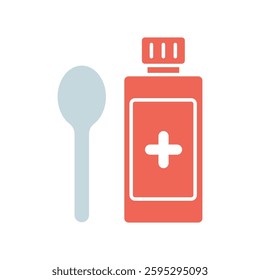 Icon a syrup, isolated against a clean background.